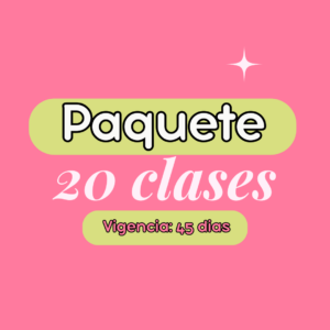 Paquete 20 clases