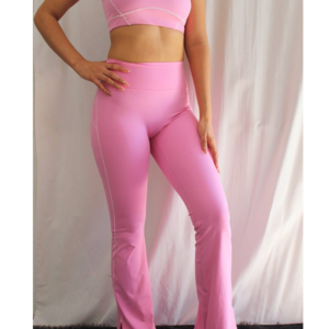 Relaxed Flare Legging Pink
